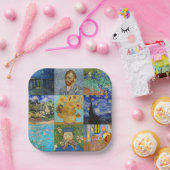 Assiettes En Carton Vincent Van Gogh - Masterpieces Patchwork (Fête)