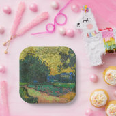 Assiettes En Carton Vincent van Gogh - Paysage à Twilight (Fête)