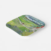 Assiettes En Carton Vincent van Gogh - Paysage avec transport et train (Angulaire)