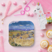 Assiettes En Carton Vincent van Gogh - Pile de blé avec les lecteurs (Fête)