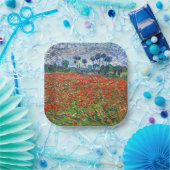 Assiettes En Carton Vincent van Gogh - Poppy Field (Fête)