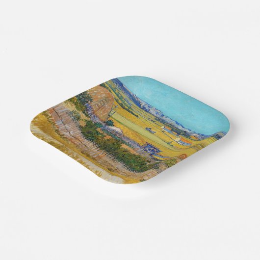 Assiettes En Carton Vincent van Gogh - Récolte à La Crau (Angulaire)