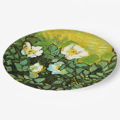 Assiettes En Carton Vincent van Gogh - Roses sauvages, (Angle)
