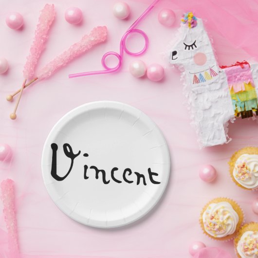 Assiettes En Carton Vincent Van Gogh Signature (Fête)