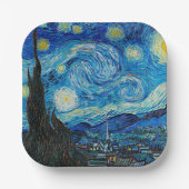 Assiettes En Carton Vincent van Gogh, Starry Night (Recto)