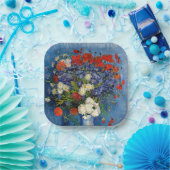 Assiettes En Carton Vincent van Gogh - Vase avec Cornflowers & Poppies (Fête)