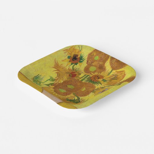 Assiettes En Carton Vincent van Gogh - Vase avec quinze tournesols (Angulaire)