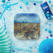 Assiettes En Carton Vincent van Gogh - Vignoble vert (Fête)