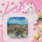 Assiettes En Carton Vincent van Gogh - Vignoble vert (Fête)