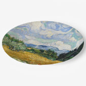 Assiettes En Carton Vincent Van Gogh Wheat Field With Cypresses (Angle)