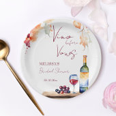 Assiettes En Carton Vino avant voeux vin nuptiale douche imprimé