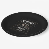 Assiettes En Carton Vintage 1951 Limited Edition Personnalisé (Angle)