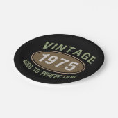 Assiettes En Carton Vintage 1975 50e anniversaire (Angle)