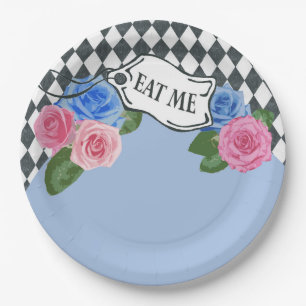 Assiettes En Carton Vintage Alice au Pays des merveilles