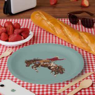 Assiettes En Carton Vintage bronco