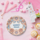 Assiettes En Carton Vintage Christmas (Fête)