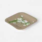 Assiettes En Carton Vintage Gerber Daisy Flowers Mariage (Angulaire)