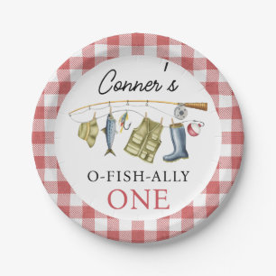 Assiettes En Carton Vintage O-Fish-Ally 1er anniversaire