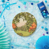 Assiettes En Carton Vintage Orange Grove (Fête)