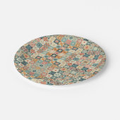 Assiettes En Carton Vintage, patchwork, paré (Angle)