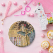 Assiettes En Carton Vintage Pisces femme gothique classique (Fête)