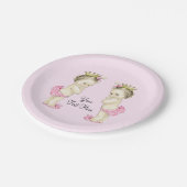 Assiettes En Carton Vintage Princesse Twin Baby Girl (Angle)