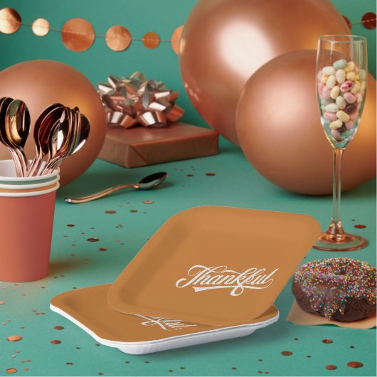 Assiettes En Carton Vintage Thanksgiving Cadeau d'automne (Multi)