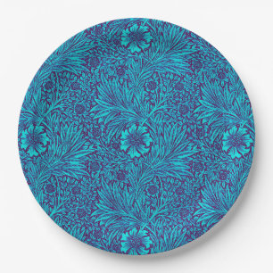 Assiettes En Carton Vintage turquoise couleur violet foncé