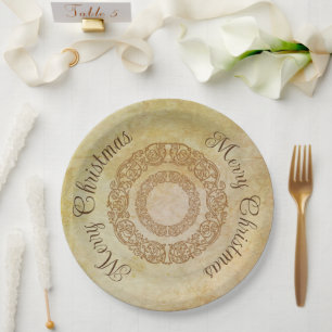 Assiettes En Carton Vintage Victorien Romantique Steampunk Antique