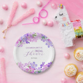 Assiettes En Carton Violet Geranium Bridal Brunch Douche (Fête)
