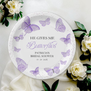 Assiettes En Carton Violet Me Donne Des Papillons