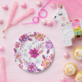 Assiettes En Carton Violet rose (Fête)