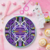 Assiettes En Carton Violet W3 (Fête)