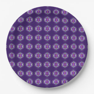 Assiettes En Carton Violet W3