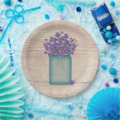 Assiettes En Carton Violettes de Jar Mason Bleu (Fête)