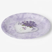 Assiettes En Carton Violettes En Plaque Papier Teapot (Angle)