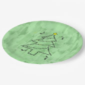 Assiettes En Carton Violin Text Christmas Tree (Angle)