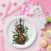Assiettes En Carton Violon et serpent (Fête)