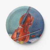 Assiettes En Carton Violon/Violon (Devant)
