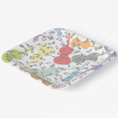 Assiettes En Carton Violons Et Notes Musicales (Angulaire)