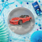 ASSIETTES EN CARTON VIPÈRE DE DODGE (Fête)