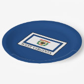 Assiettes En Carton Virginie-Occidentale (Angle)