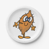 Assiettes En Carton Visage de pomme de terre (Devant)