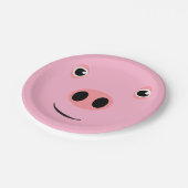 Assiettes En Carton Visage de porc (Angle)