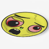 Assiettes En Carton Visage de zombi (Angle)
