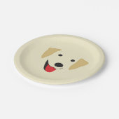 Assiettes En Carton Visage du laboratoire jaune (Angle)