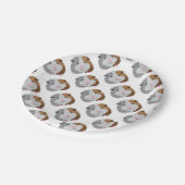 Assiettes En Carton visage mignon de cobaye (Angle)