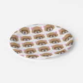Assiettes En Carton visage mignon de furet (Angle)