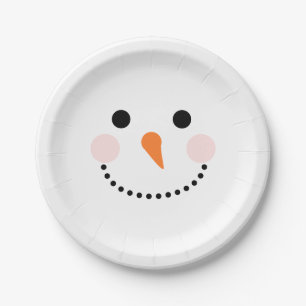 Assiettes En Carton Visage simple Festif