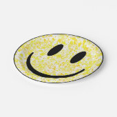 Assiettes En Carton Visage souriant éclaboussé (Angle)